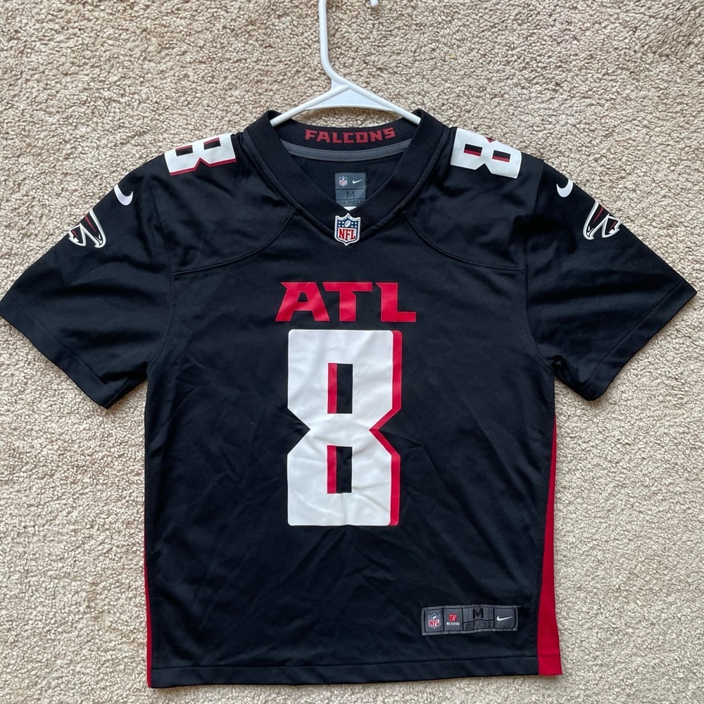 Nike Atlanta Falcons Kyle Pitts #8 Jersey Youth Medium NFL On Field Black